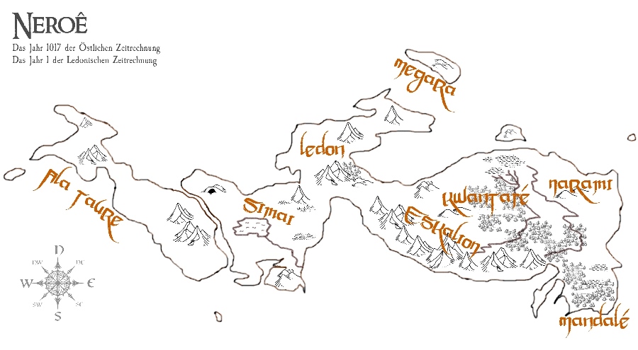 Kalion: Neroê - das Alte Zeitalter - die Karte Kalion: Neroê - das Alte Zeitalter - die Karte